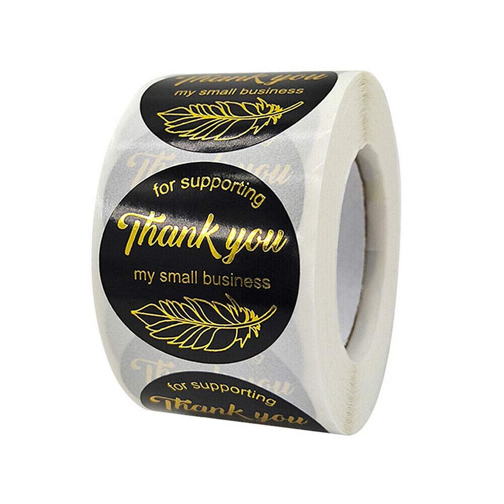 Holographic Thank You Stickers for Kids - 1000 Pcs (2 Rolls) - Magik 500-1000 Reward Labels for Gifts, Bags & Envelopes - Perfect for Classroom Rewards, Party Favors & Teacher Appreciation Gifts