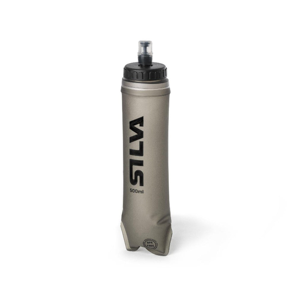 Silva Soft Flask 500ml - Lightweight Collapsible Water Bottle for Hiking, Running & Outdoor Adventures | BPA-Free Leakproof Hydration