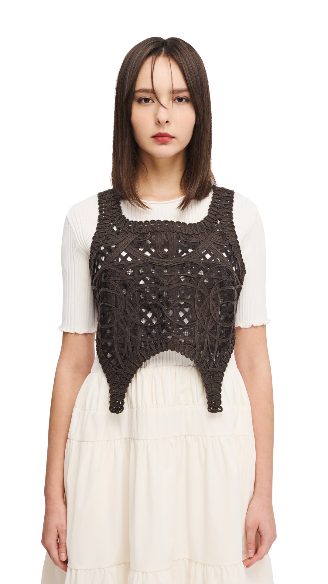 Elegant Cord Embroidery Vest for Women - Stylish Boho Fashion Vest with Intricate Stitching - Perfect for Casual Outfits, Music Festivals & Layered Boho Looks