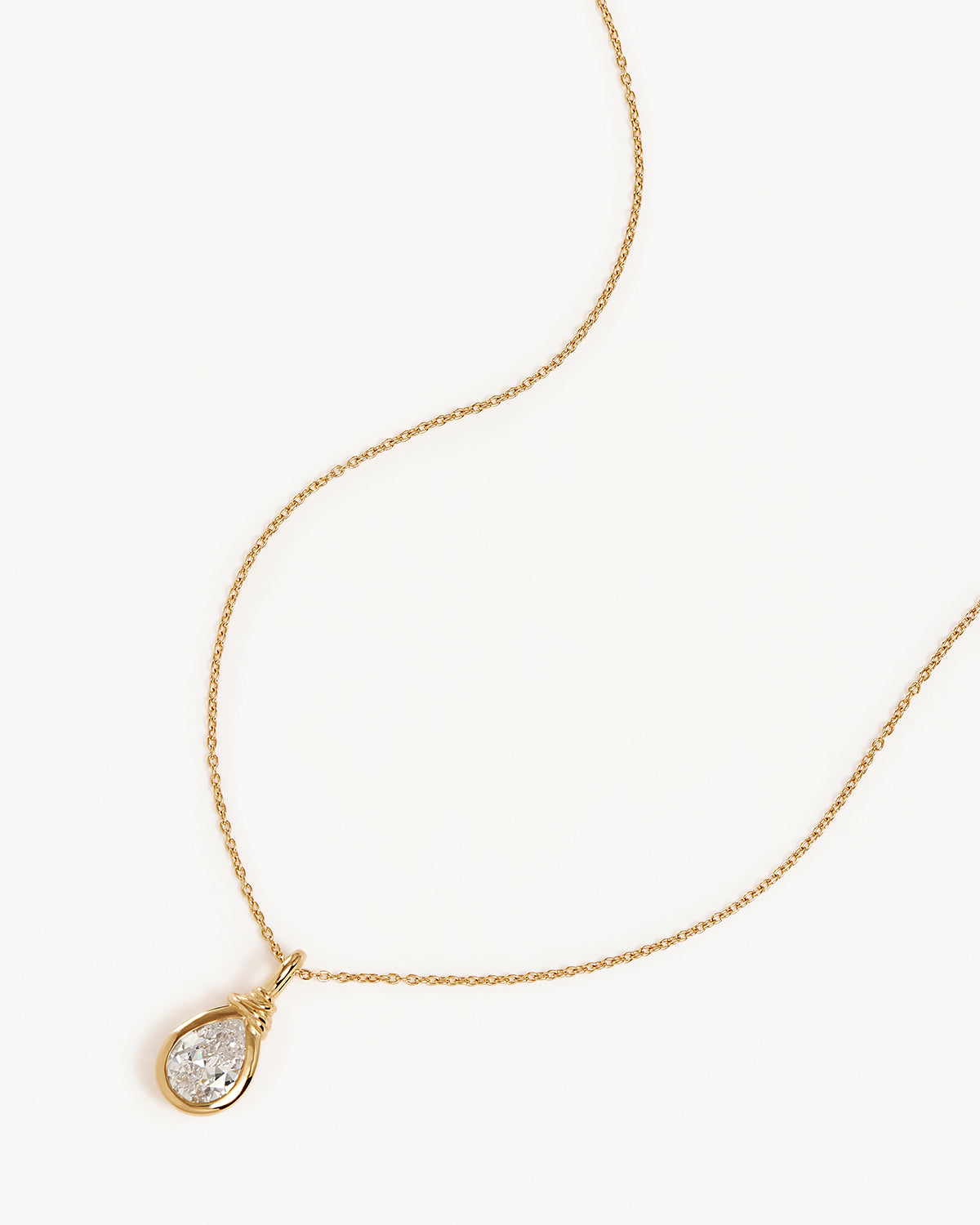 18K Gold Vermeil Soul Searching Necklace with Crystal Mist - Elegant Spiritual Jewelry for Meditation, Yoga & Mindful Living