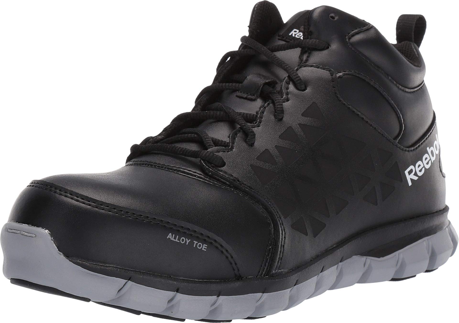 Reebok Sublite Cushion Alloy Toe Women's Work Shoes - Mid Cut Oxford for Comfort & Safety | Ideal for Nurses, Warehouse & Construction Workers