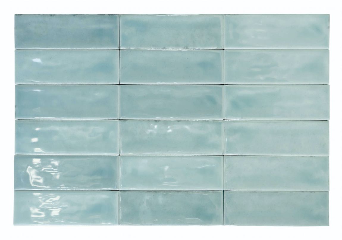 Petite Ville Subway Tile Sky Blue 2x6 - Ceramic Wall & Backsplash Tiles for Kitchen, Bathroom & Shower