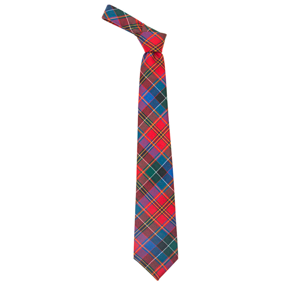 Hay and Leith Modern Tartan Tie - Premium Wool Necktie for Men - Perfect for Weddings, Business Meetings & Formal Occasions