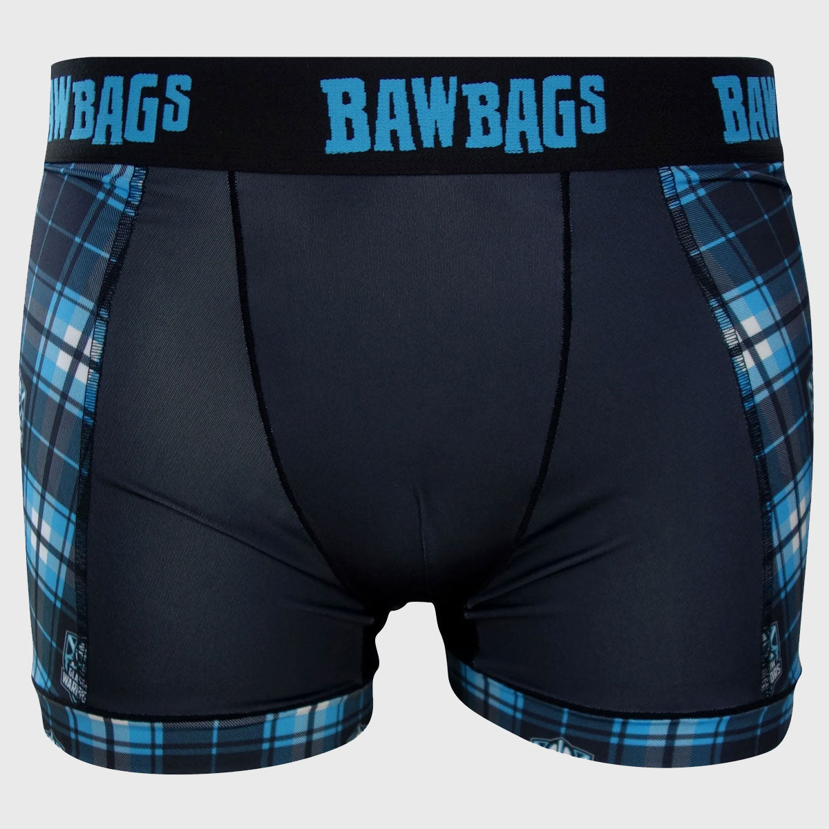 Bawbags Glasgow Warriors Cool De Sacs Tartan Boxer Shorts - Comfortable Men's Underwear for Sports & Casual Wear - Perfect for Rugby Fans & Everyday Use
