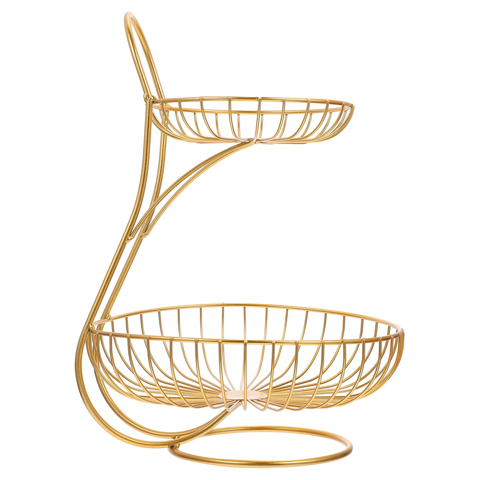 2-Tier French Country Wire Fruit Basket - Rustic Countertop Organizer for Fruits, Vegetables, Eggs & More | Perfect for Kitchen, Pantry & Farmhouse Decor
