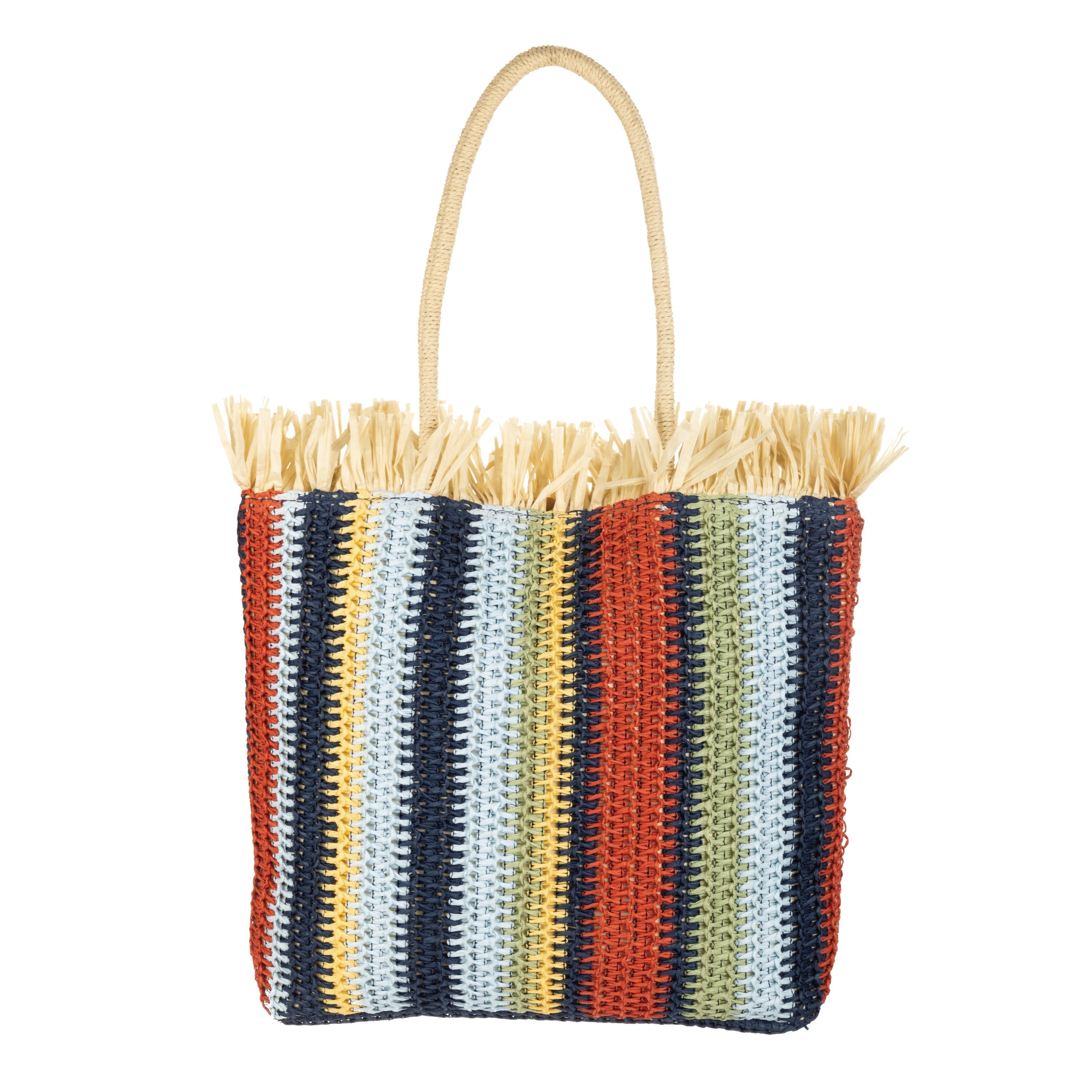 Felicity Crochet Tote Bag - Handmade Cotton Beach Bag for Women - Perfect for Summer Outings, Picnics & Shopping