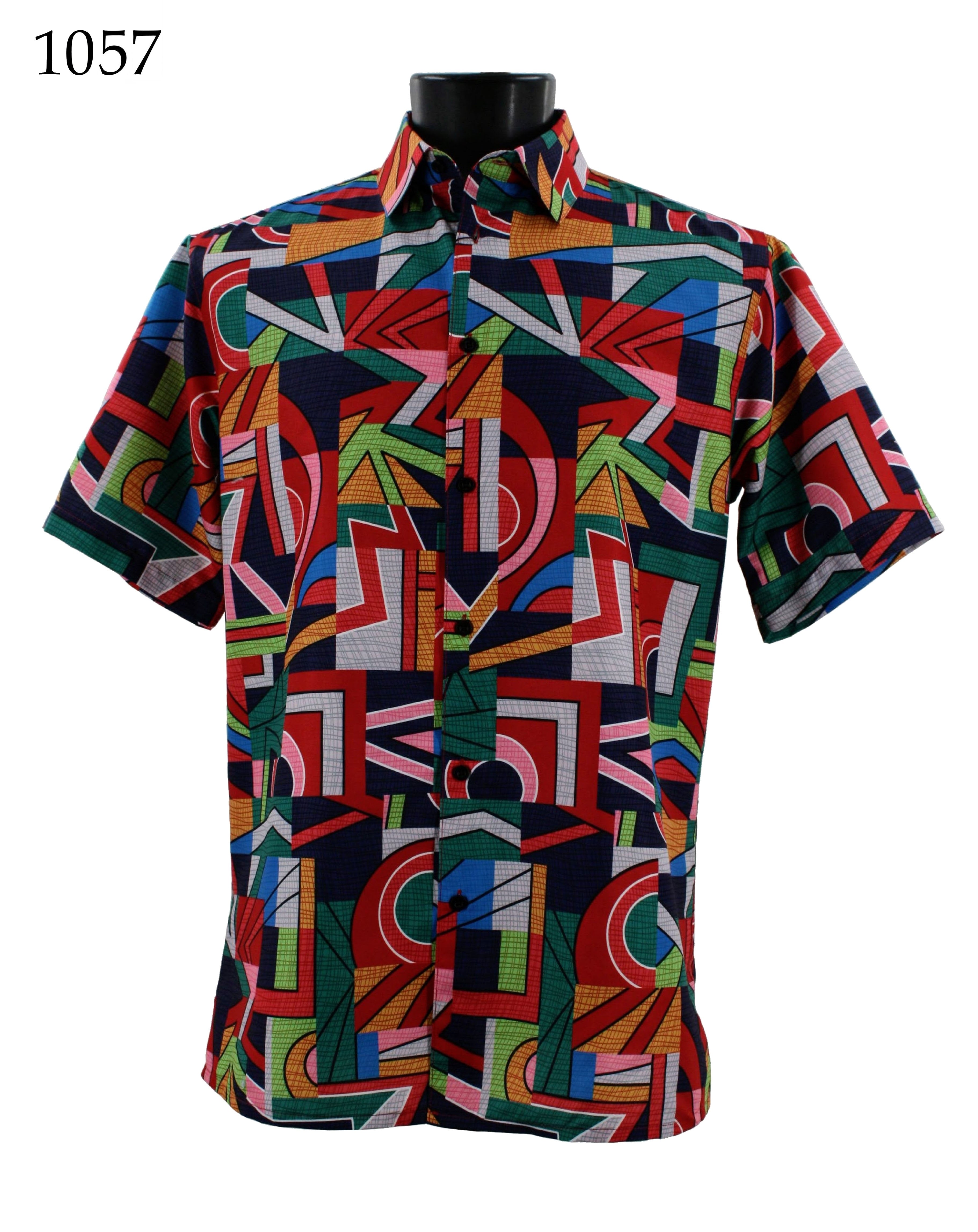 Bassiri Men's Casual Short Sleeve Shirt 1057 - Breathable Cotton Summer T-Shirt for Outdoor Activities & Daily Wear