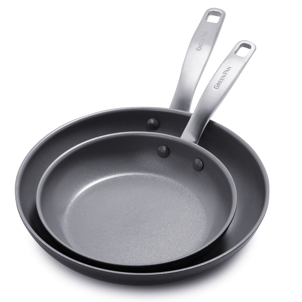 Chatham Ceramic Nonstick 8-Inch & 10-Inch Frying Pan Set - Non-Toxic Cookware for Healthy Cooking, Perfect for Eggs, Pancakes & Sauteing | Dishwasher Safe & Oven Safe up to 450°F