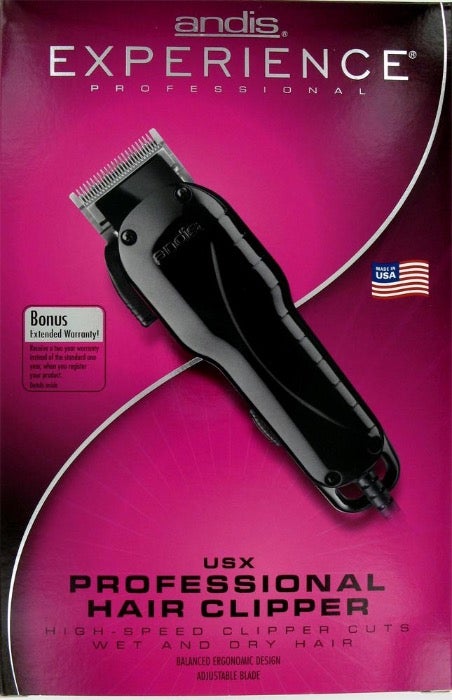 Andis USX Professional Hair Clipper for Men & Women - Corded/Cordless Rechargeable Trimmer for Barbers & Home Use - Perfect for Fades, Buzz Cuts & Styling