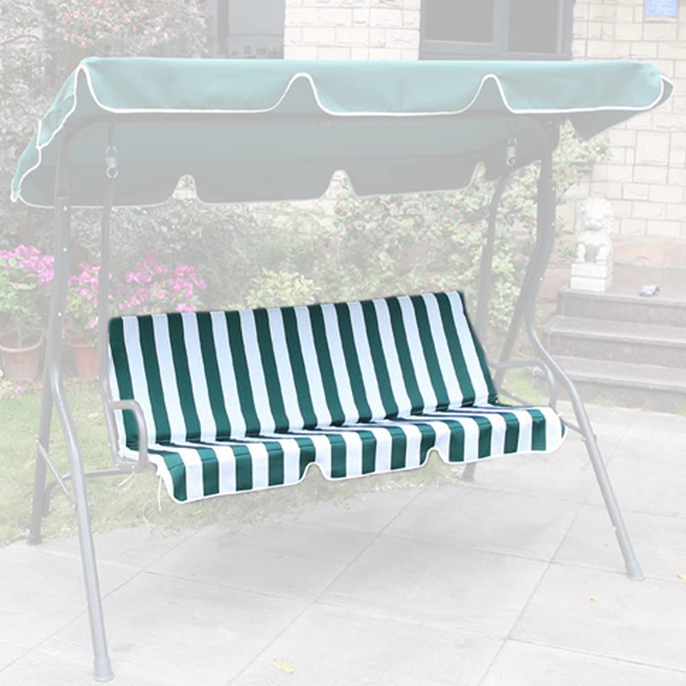 FCOUIID 3-Seat Patio Swing Cushion Cover - Waterproof 420D Fabric Replacement for Outdoor Garden Swing Bench (59