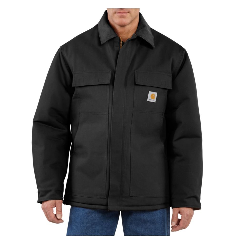 Carhartt Men's Loose Fit Insulated Winter Jacket - Heavy Duty Duck Canvas Work Coat for Cold Weather - Ideal for Construction, Outdoor Work & Winter Activities