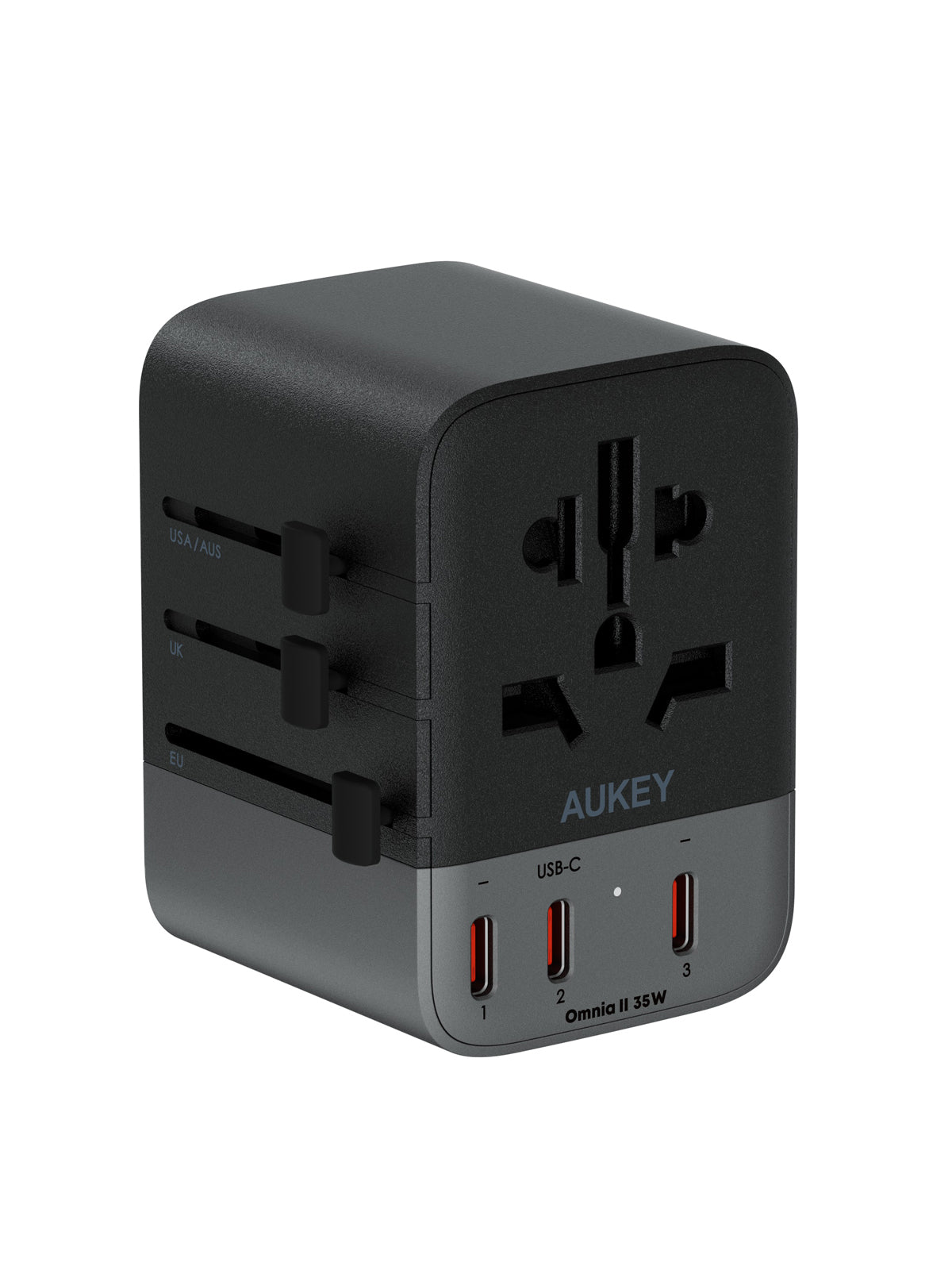 AUKEY PA TA07A 35W GaN Fast Charger Universal Adapter - Compact & Powerful USB-C Charger for iPhone, Samsung, MacBook, iPad & More - Perfect for Travel, Home & Office Use