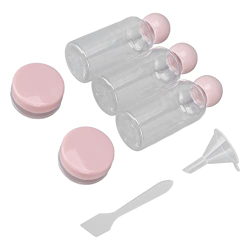 7-Piece Travel Bottles Kit - Leak Proof Refillable Toiletry Containers for Shampoo, Lotion & Cosmetics | TSA Approved Portable Empty Bottles Set for Vacation, Gym & Daily Use