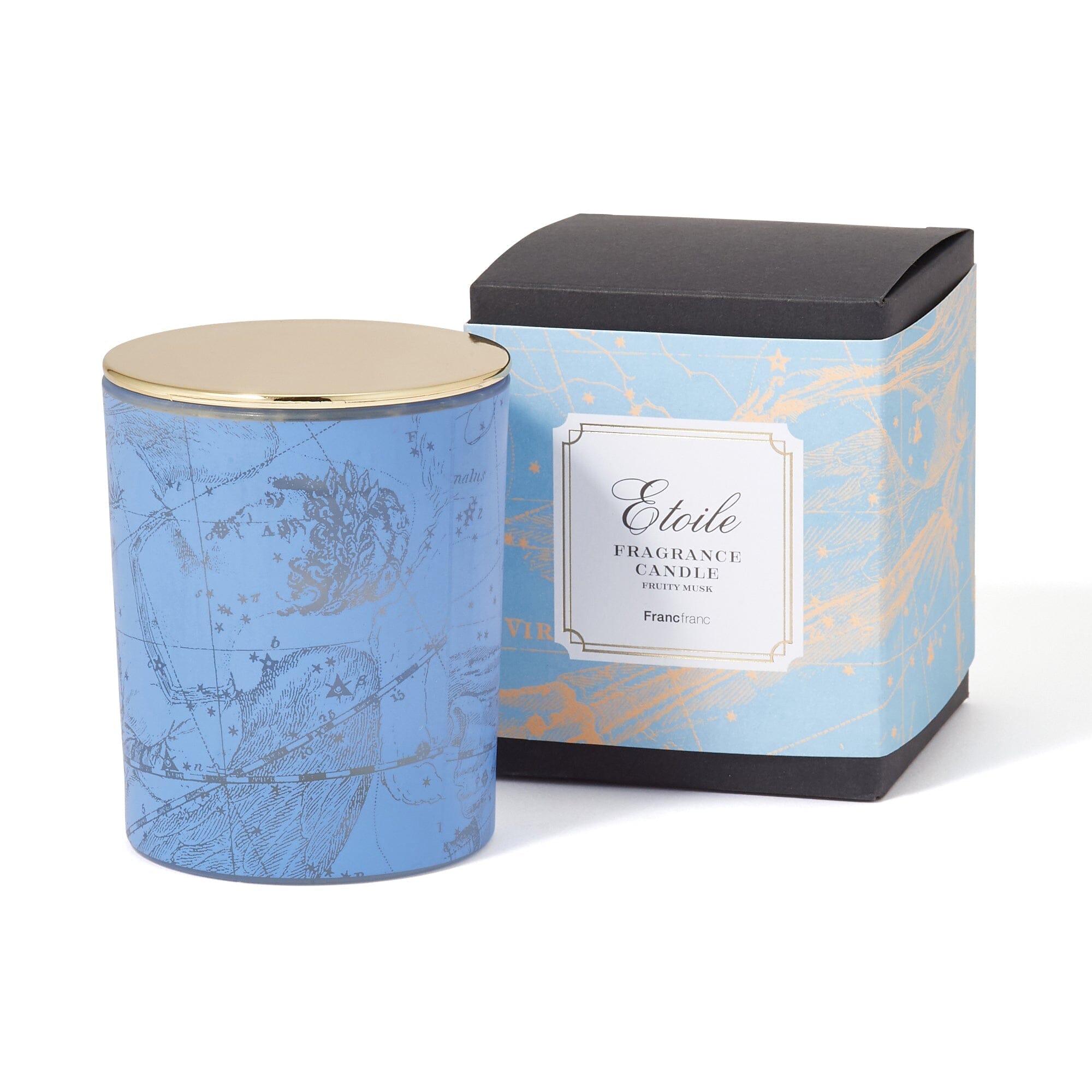 Etoile Fragrance Candle - Light Blue Scented Soy Wax Candle for Home, Relaxation & Romantic Ambiance | Long-Lasting Aromatherapy Gift