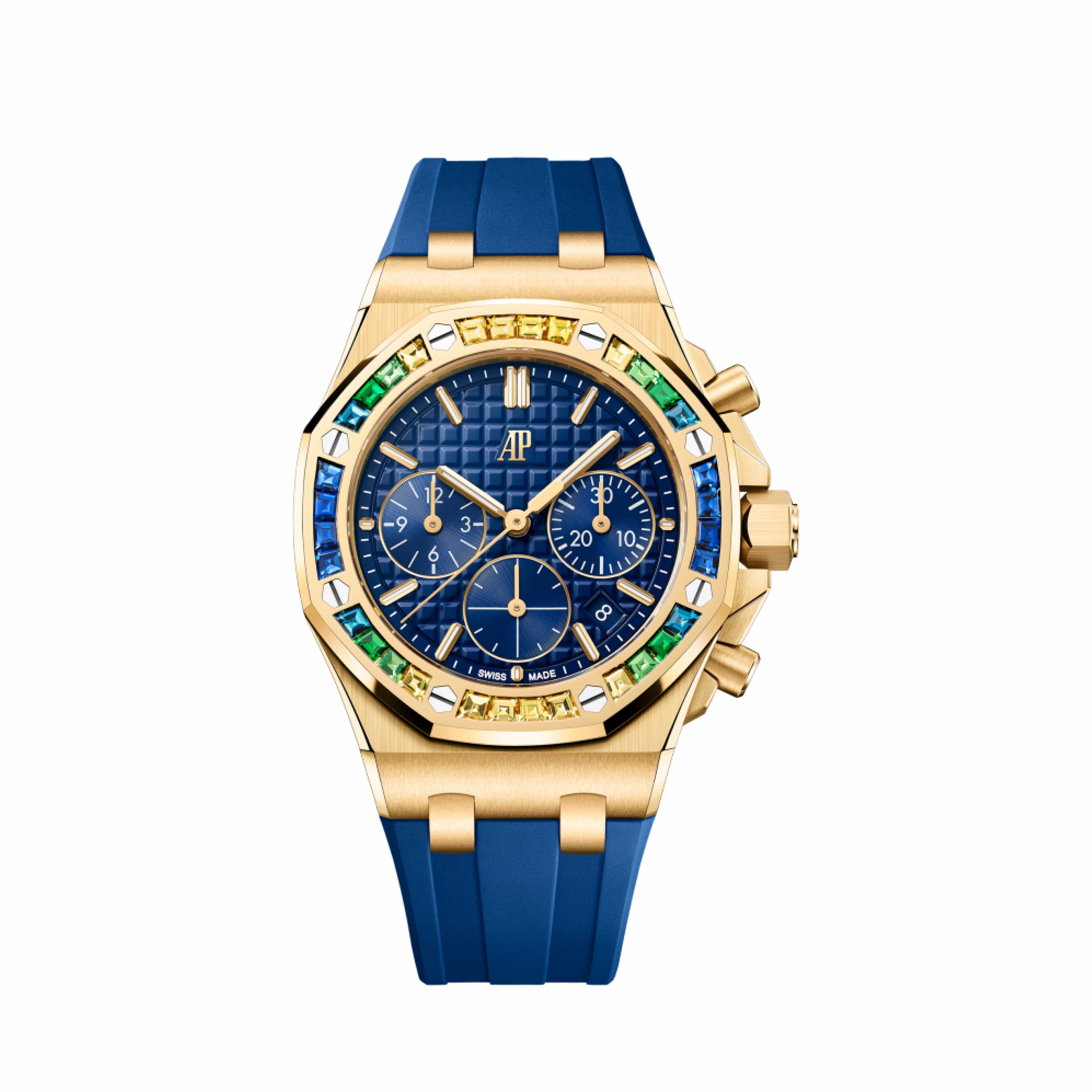 Audemars Piguet Royal Oak Offshore 26236BA.YY.D346CA.01 18K Yellow Gold Men's Watch with Sapphire Dial - Luxury Swiss Automatic Watch for Business & Formal Occasions (2023 Model)