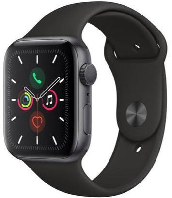 Apple Watch Series 5 GPS 44mm Space Gray Aluminum Case - Smartwatch with Heart Rate Monitor, Fitness Tracker & Water Resistant - Perfect for Running, Swimming & Daily Activity Tracking