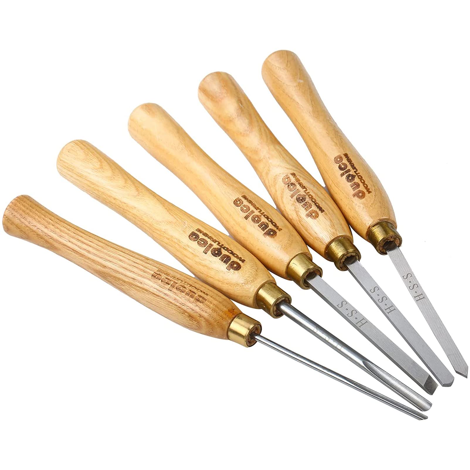 **YSDQ 5-Piece Wood Carving Tools Set - Professional Woodpecker DIY Hand Chisel Kit for Beginners, Hobbyists & Woodworkers - Perfect for Whittling, Sculpting & Woodworking Projects**