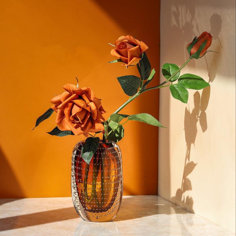 Luxury Murano Glass Vase - Handcrafted Italian Art Glass Vase for Home Decor, Wedding Centerpiece & Gift Idea