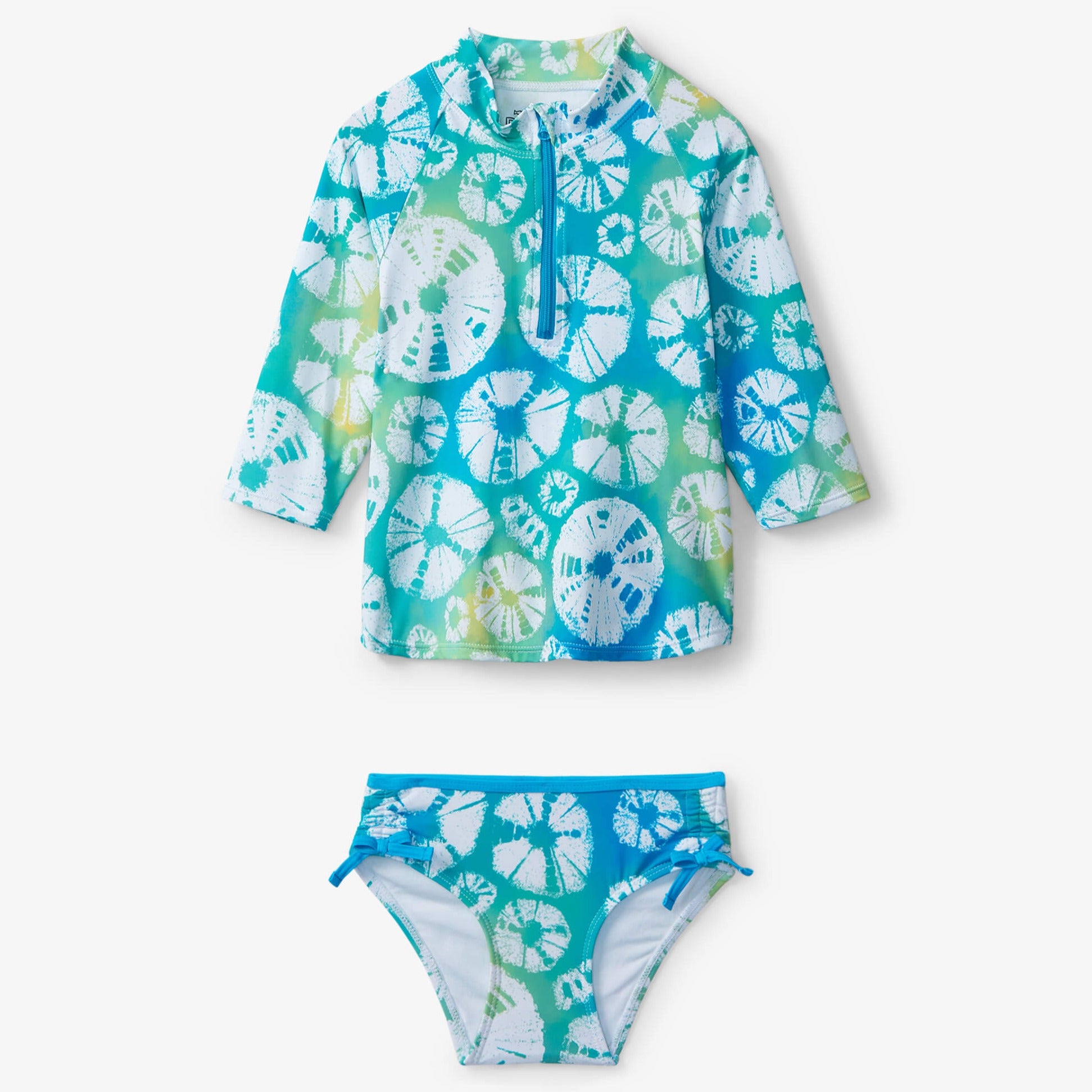 Hatley Watermelon Tie Dye Rashguard Set for Kids - UV Protection Swim Shirt & Shorts - Perfect for Beach, Pool & Summer Water Activities