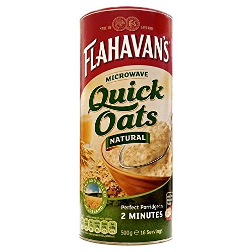 Flahavan's Quick Oats Microwaveable - 500g | Instant Irish Oatmeal for Breakfast | Healthy & Easy Microwave Oatmeal for Busy Mornings, Office Snacks & Post-Workout Meals