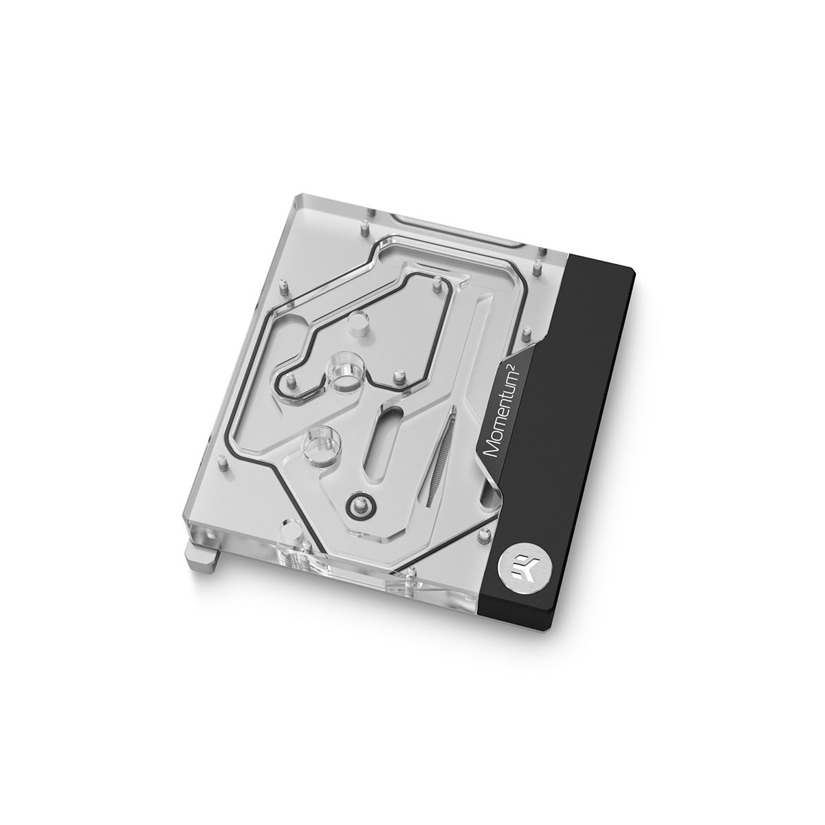 EK Quantum Momentum² ASUS ROG Maximus Z790 Dark Hero D-RGB Water Block - Premium Plexi Cooling Solution for Gaming PC & High-Performance Builds - Perfect for Overclocking and Custom Liquid Cooling Systems