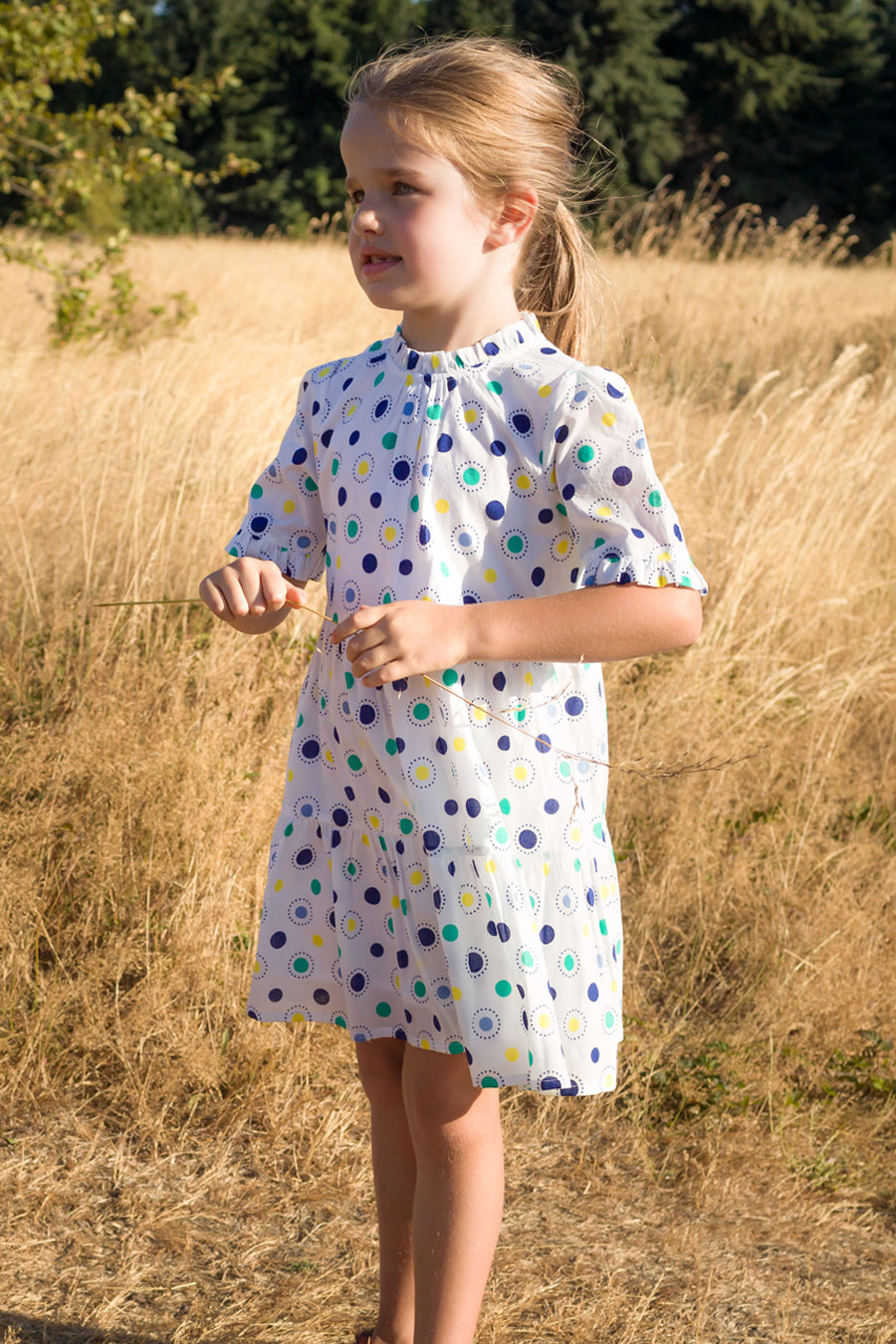 Beet World Hattie Blue Dot Girls Dress - Cute & Stylish Summer Outfit for Toddlers & Kids - Perfect for Parties, Playdates & Family Photos