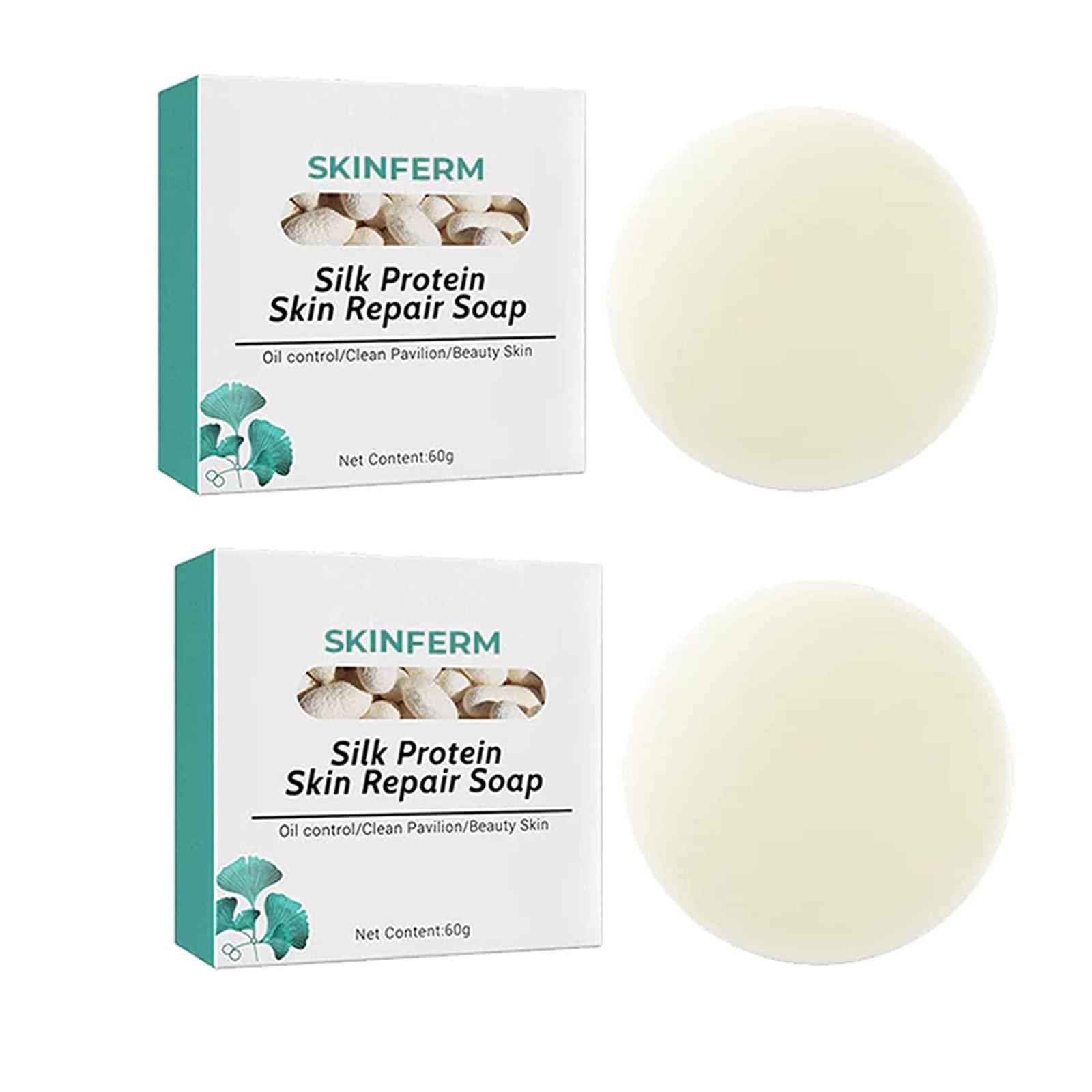 Buatkontly SkinFerm Collagen Milk Whitening Soap - Exfoliating & Brightening Face Soap with Natural Silk Protein for Dry & Oily Skin | Gentle Skin Repair & Hydration for Daily Skincare Routine
