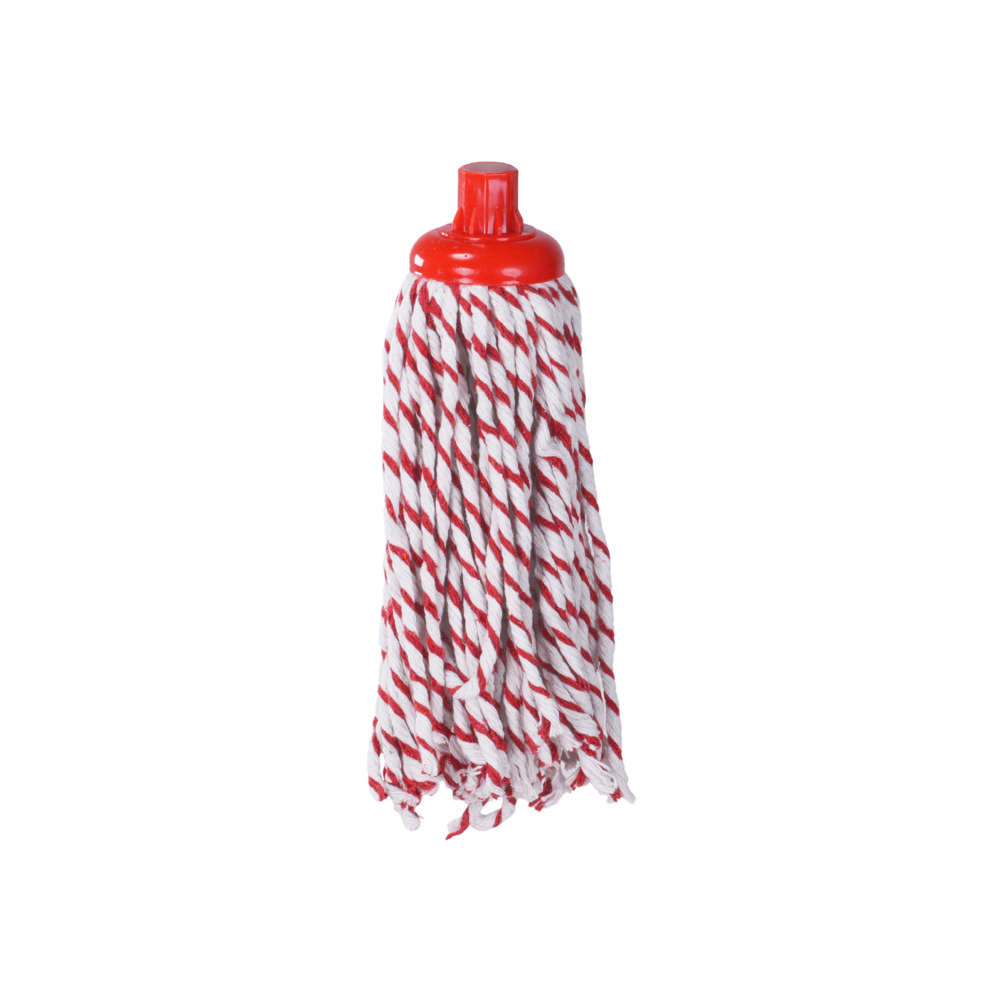 Premium Cotton Mop Head 300g (HFH1155RH) - Red/White - Heavy Duty Cleaning for Floors, Tiles & Hard Surfaces - Ideal for Home, Office & Commercial Use