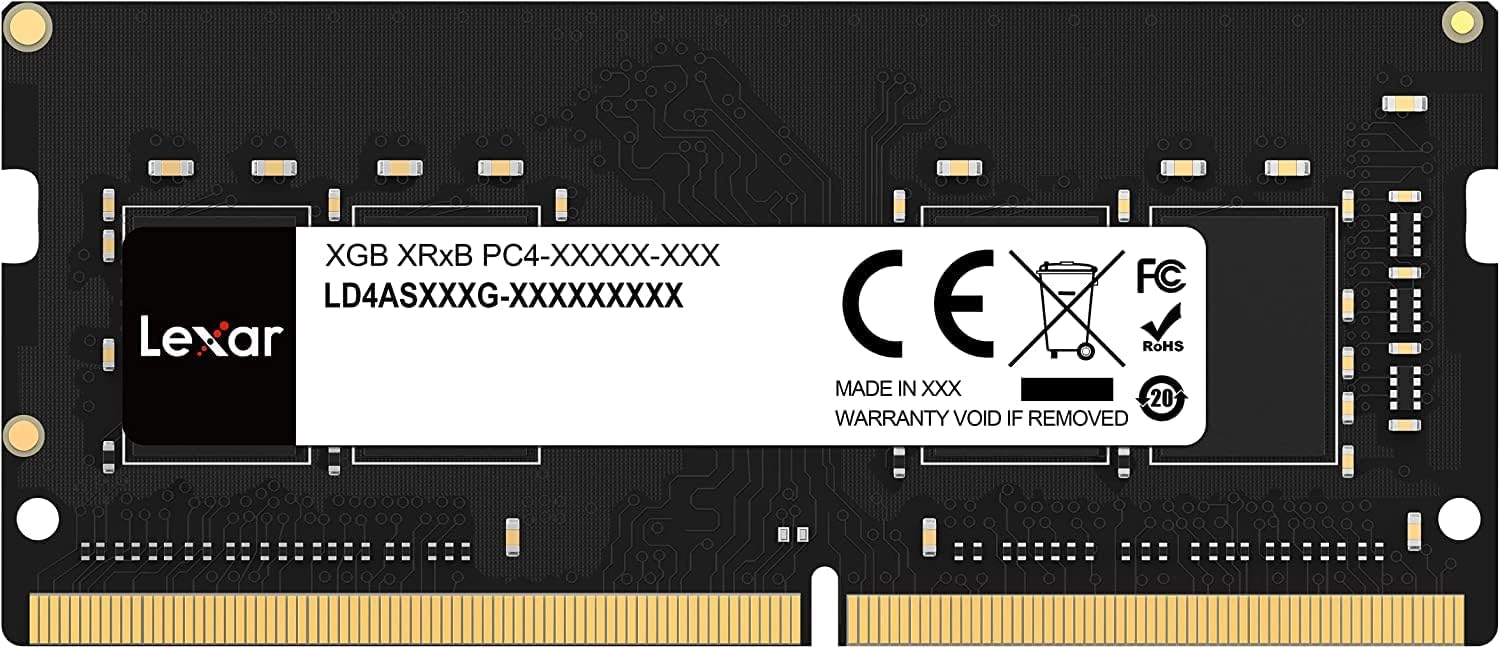 Lexar SODIMM DDR4 3200MHz CL22 8GB/16GB Laptop Memory RAM - Upgrade for Gaming, Business & Home Computers - Compatible with Dell, HP, Lenovo & More