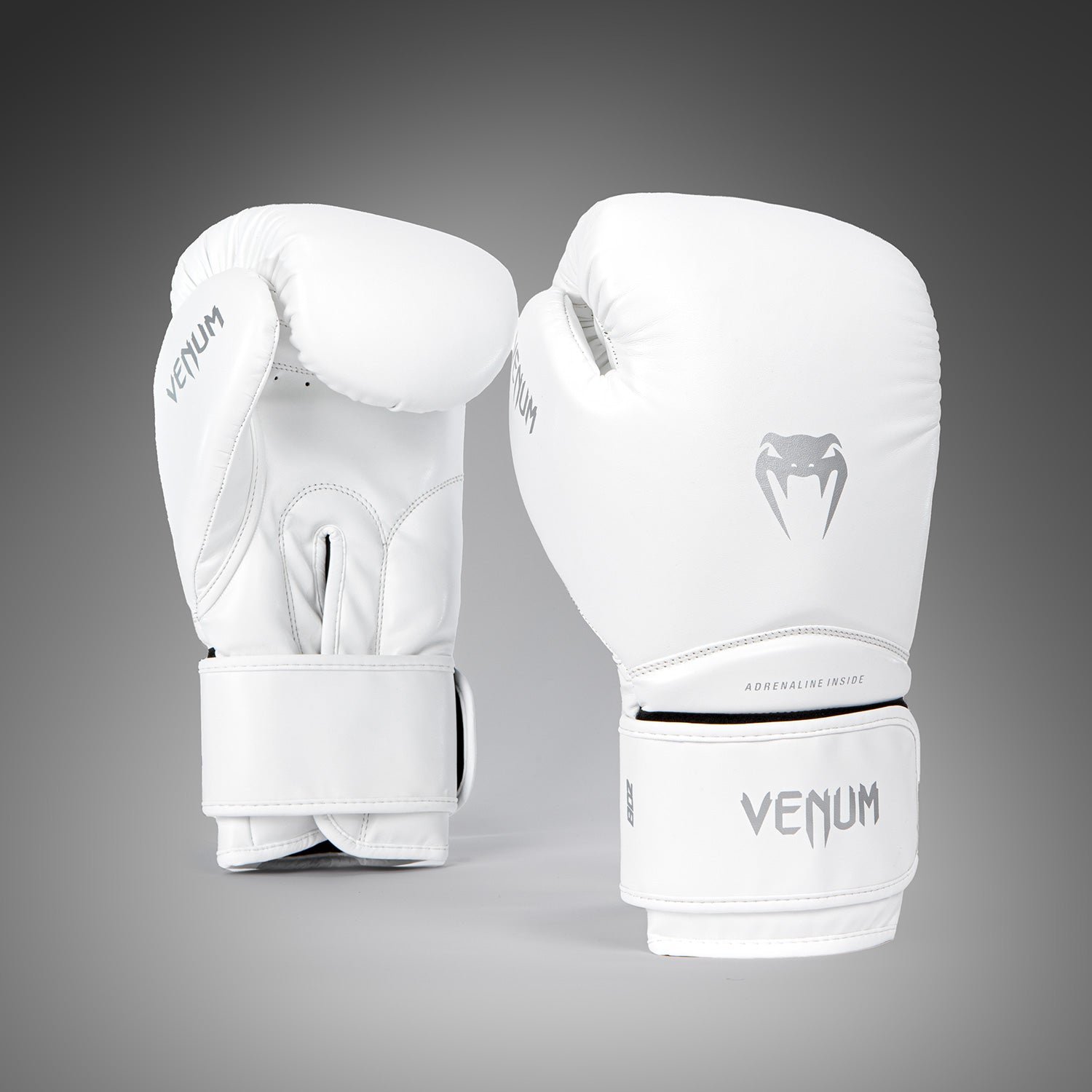 Venum Contender 1.5 Boxing Gloves for Training & Sparring - Premium White/Silver MMA Gloves for Men & Women - Perfect for Boxing, Kickboxing, Muay Thai & Fitness Workouts
