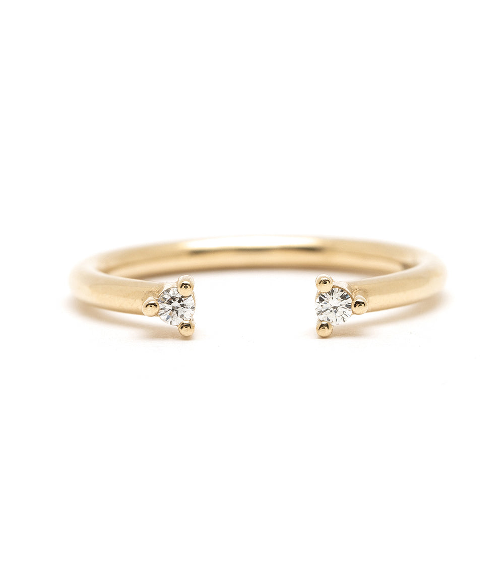 14K Gold Diamond Adjustable Wedding Band for Women - Elegant Stackable Ring for Bridal, Engagement & Anniversary Gifts | Perfect for Everyday Wear & Special Occasions