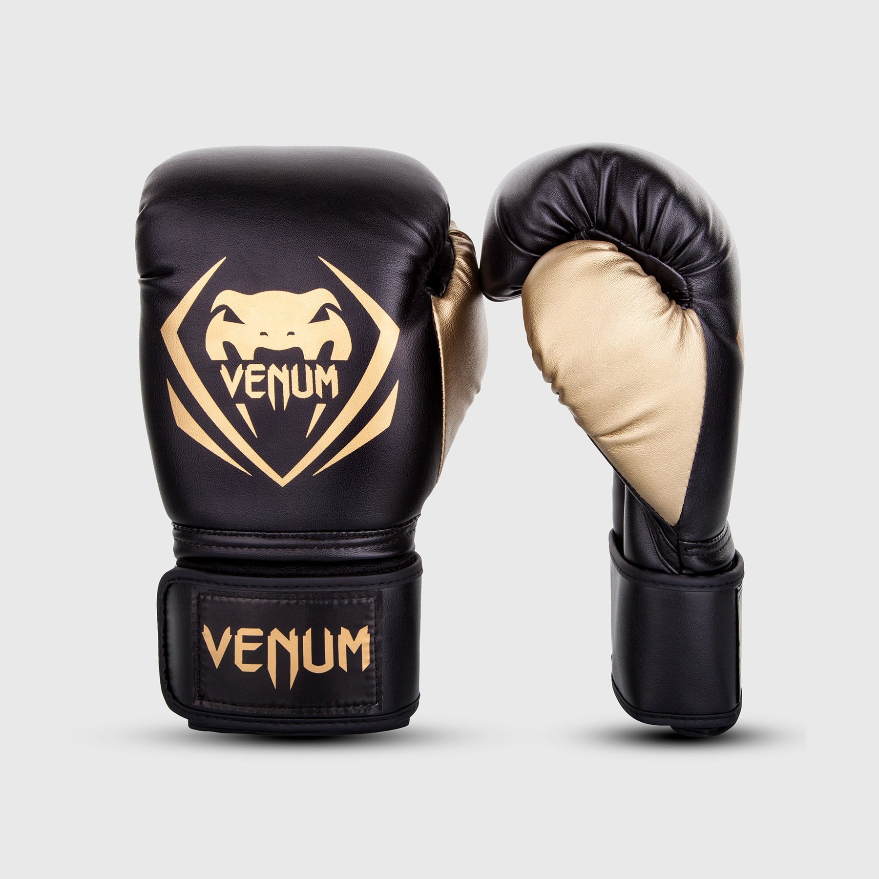 Venum Contender Boxing Gloves for Men & Women - Premium Black/Gold MMA Training Gloves - Ideal for Boxing, Kickboxing, Muay Thai & Fitness Workouts
