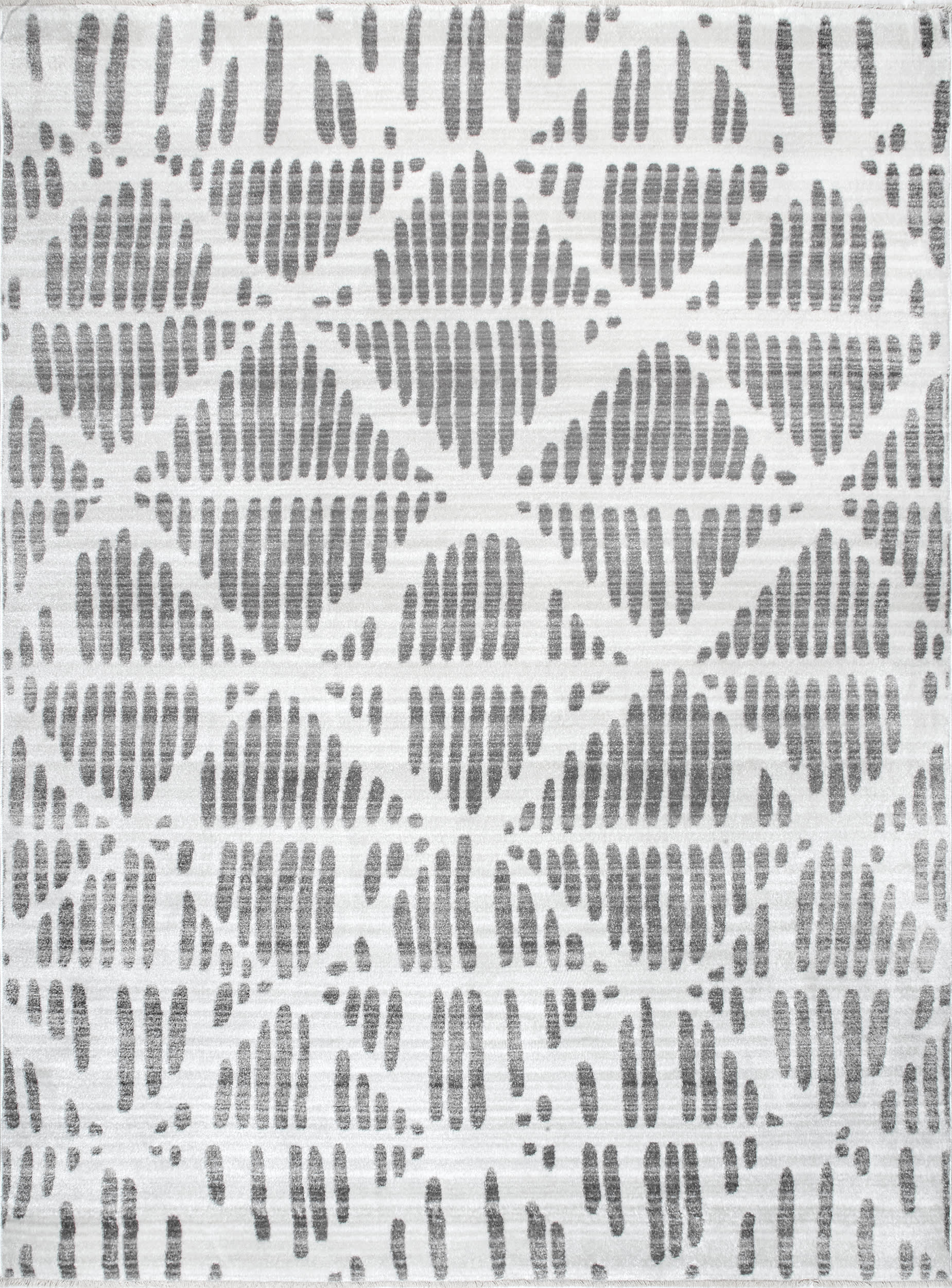 Abstract Lattice Pattern Area Rug - Light Grey Modern Carpet for Living Room, Bedroom & Home Decor