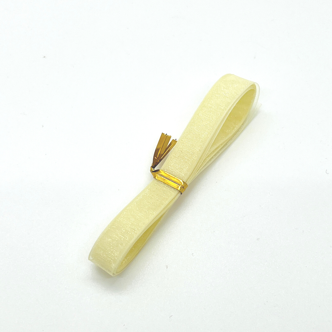 Ivory Satin Ribbon - Elegant Decorative Ribbon for Gift Wrapping, Wedding Decorations, and DIY Crafts