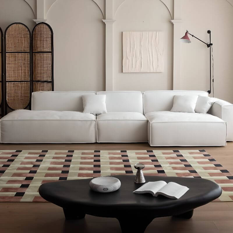 L-Shaped Sectional Sofa with Chaise Lounge - Light Gray 3-Piece Set, Right-Hand Facing, Removable Slipcover - Perfect for Living Room, Family Room & Small Spaces
