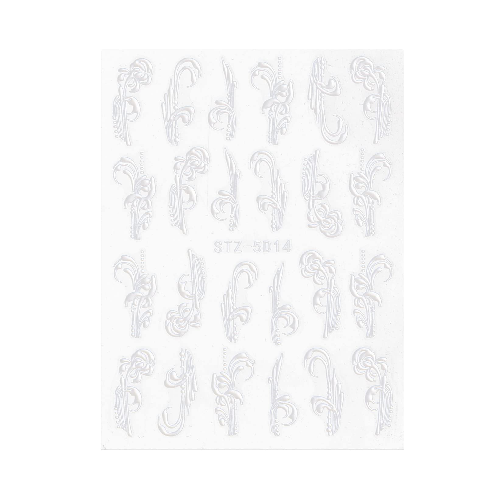 5D Christmas Snowflake Nail Stickers - Self-Adhesive Hollow Pattern Nail Art Decals for Women & Girls | DIY Manicure & Salon Supplies | Perfect for Holiday Parties, Winter Nail Designs & Gift Giving