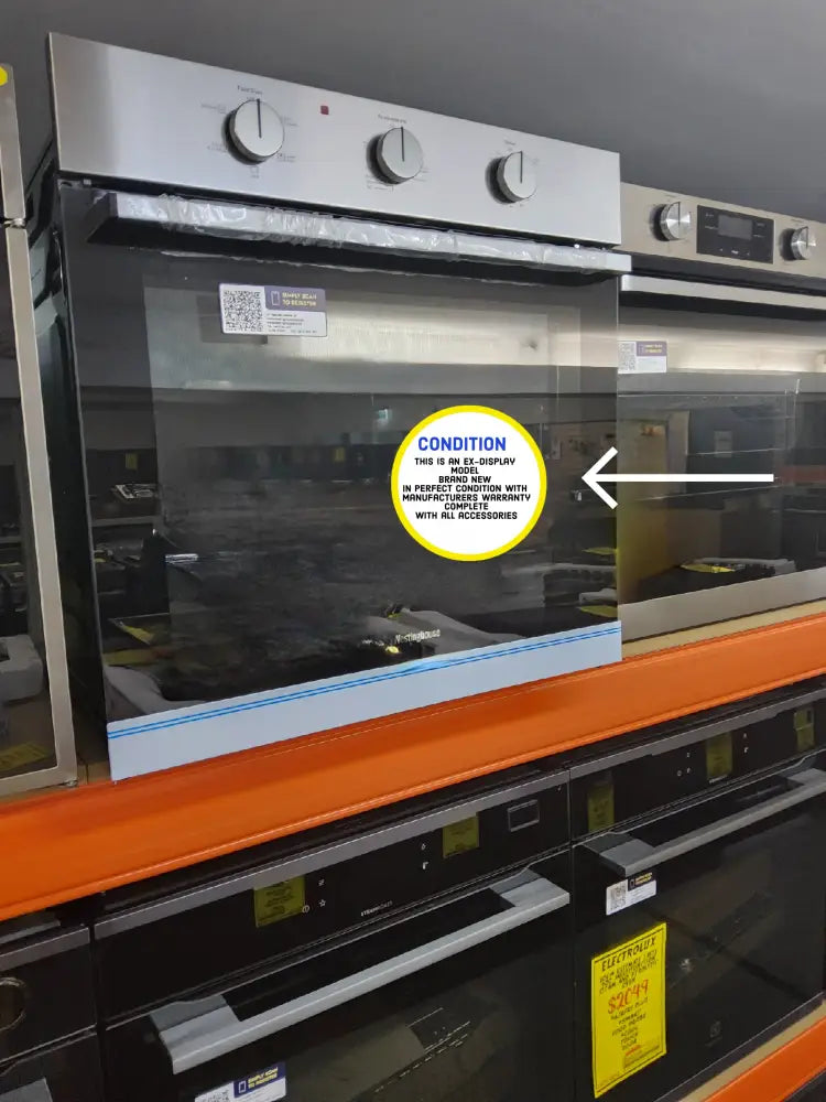 Westinghouse WVE613SCA 60cm Stainless Steel 5-in-1 Multi-Function Oven - Perfect for Baking, Roasting, Grilling & More in Modern Kitchens