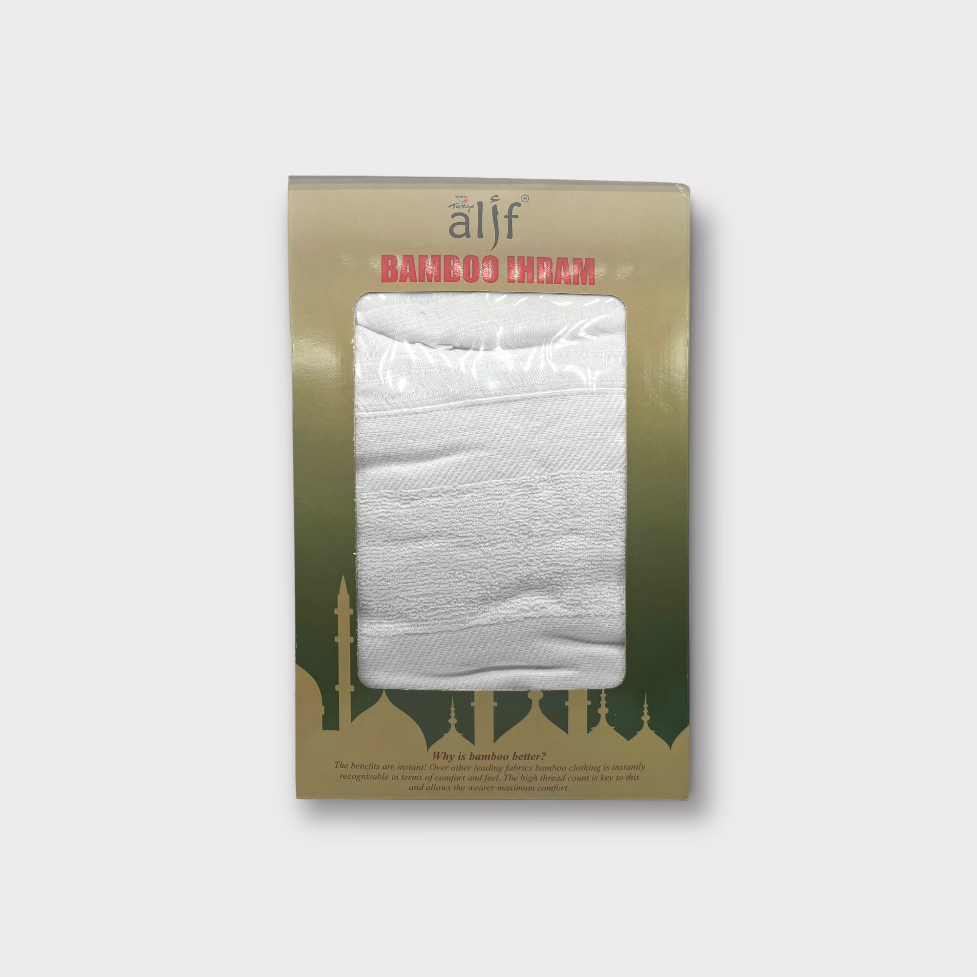 Premium Bamboo Ihram for Hajj & Umrah - Lightweight, Breathable, Eco-Friendly Pilgrimage Garment - Perfect for Prayer, Religious Ceremonies & Spiritual Journeys