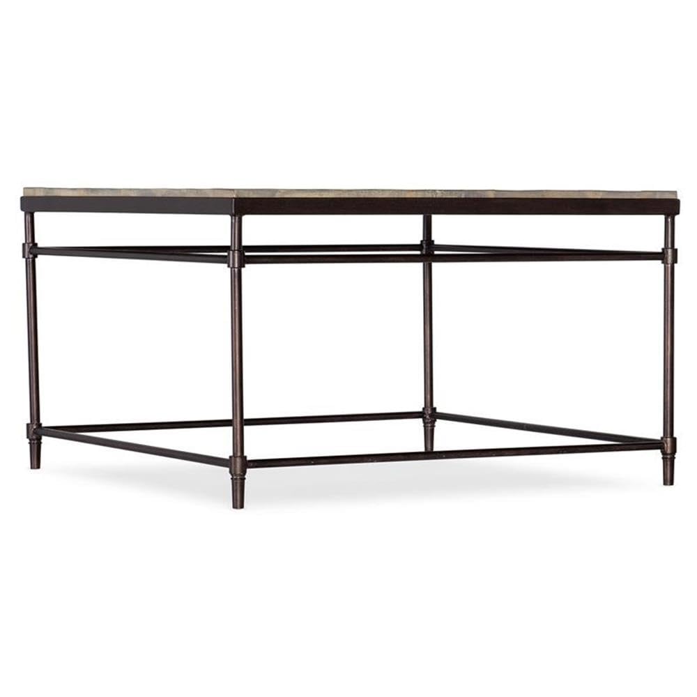 Hooker Furniture St. Armand Square Cocktail Table - Modern Living Room Coffee Table with Storage Shelf | Perfect for Small Spaces, Apartments & Cozy Home Decor