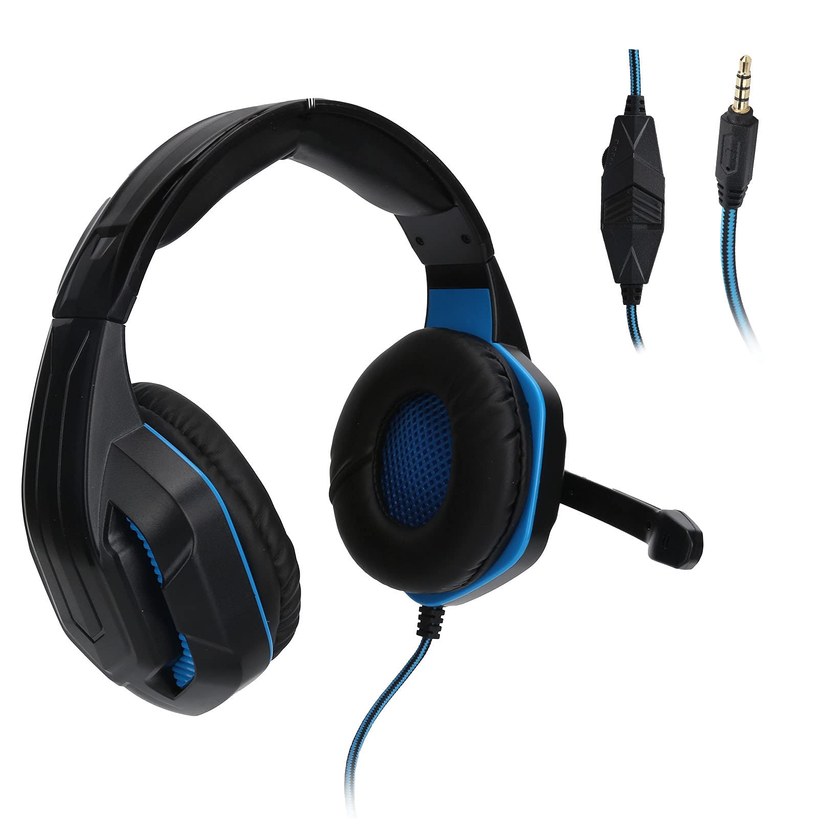 01 02 015 Gaming Headset - Breathable Skin-Friendly Over-Ear Headphones with Noise Isolation for PC, PS5, Xbox | Durable Comfort for Long Gaming Sessions, Office Work & Home Use