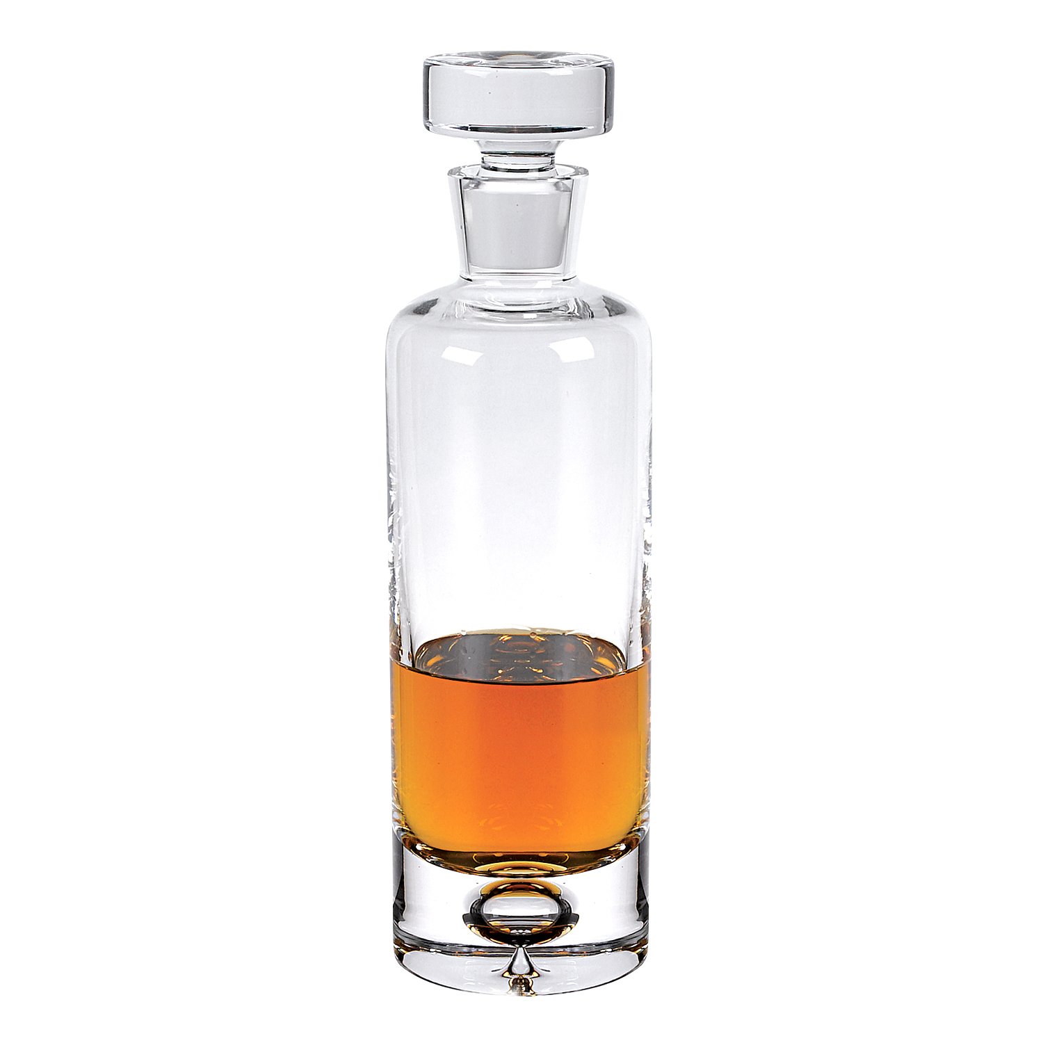 Premium 28 oz Lead-Free Crystal Whiskey Decanter with Stopper - Handcrafted European Barware for Scotch, Bourbon & Liquor - Elegant Home Bar & Gift for Whiskey Lovers