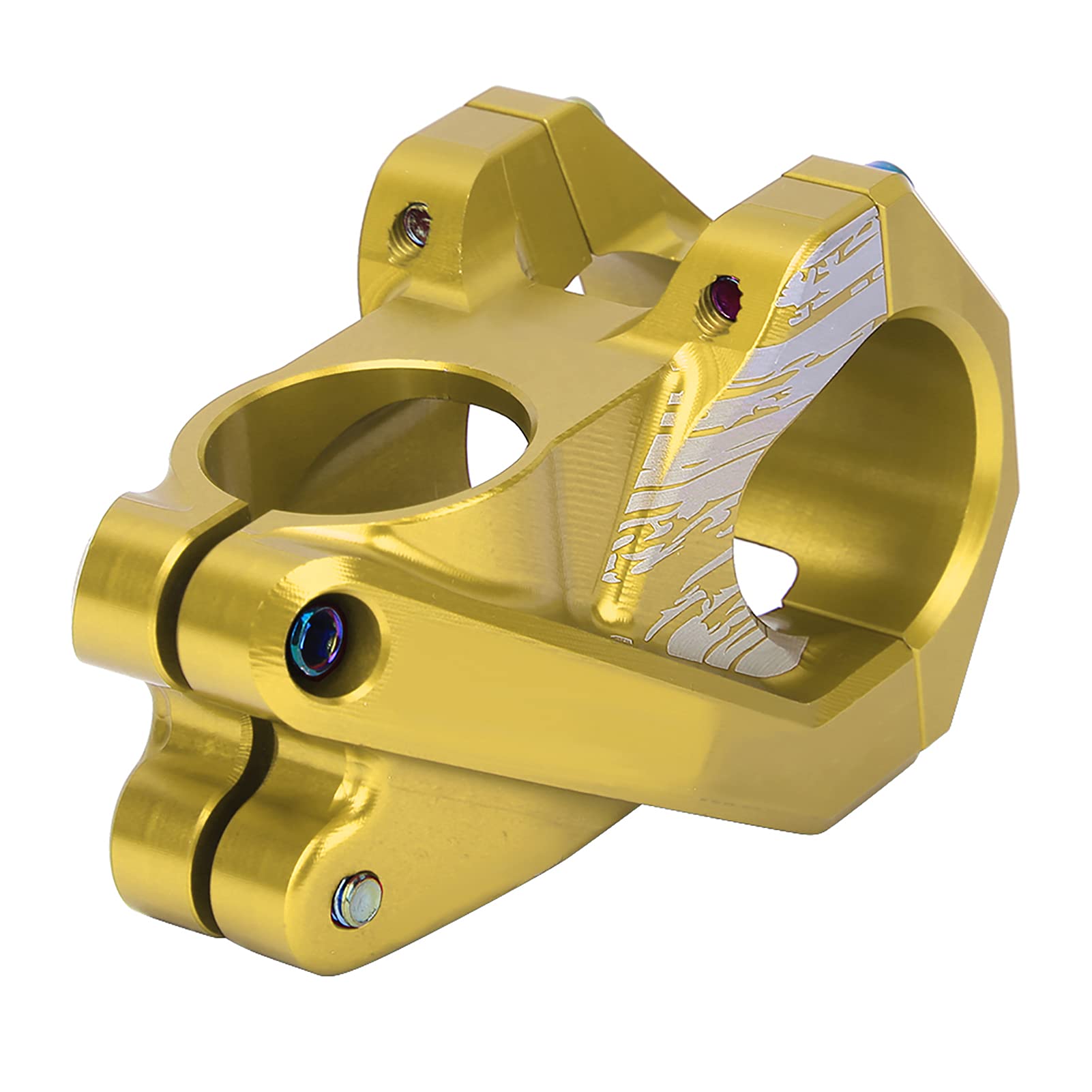 FECAMOS Ultra Light Short Bike Handlebar Stem - Anodized Aluminum for Road Bikes & Fixed Gear Bikes | Perfect for Commuting, Racing & Urban Cycling
