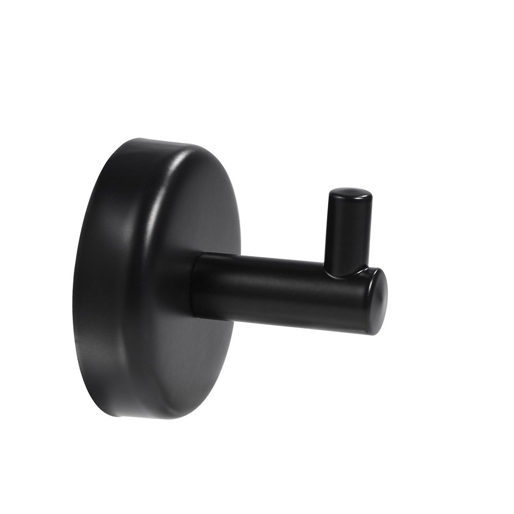 Fdit Classic 304 Stainless Steel Towel Coat Rack with Round Base - Bathroom & Kitchen Robe Hook for Clothes, Hats, Towels - Durable Toilet Holder & Space-Saving Decor for Home Organization
