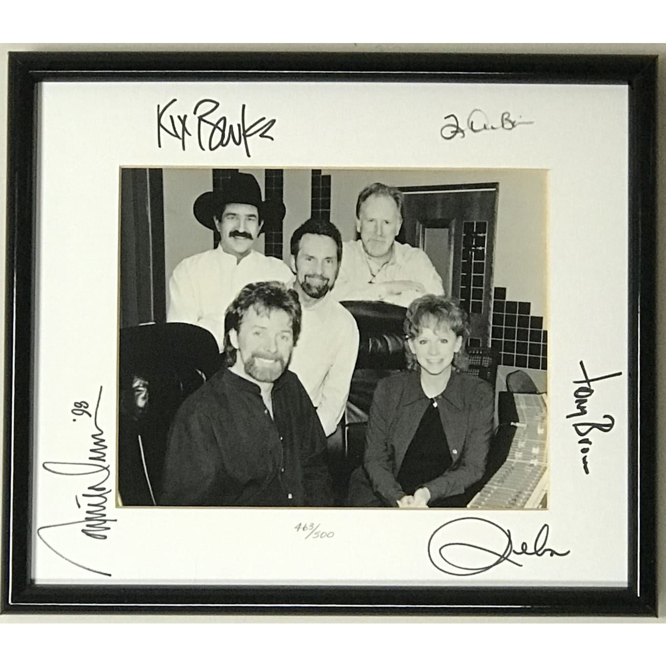 Brooks & Dunn & Reba McEntire Autographed Limited Edition Photo with BAS LOA - Country Music Collectible Memorabilia for Fans & Home Decor