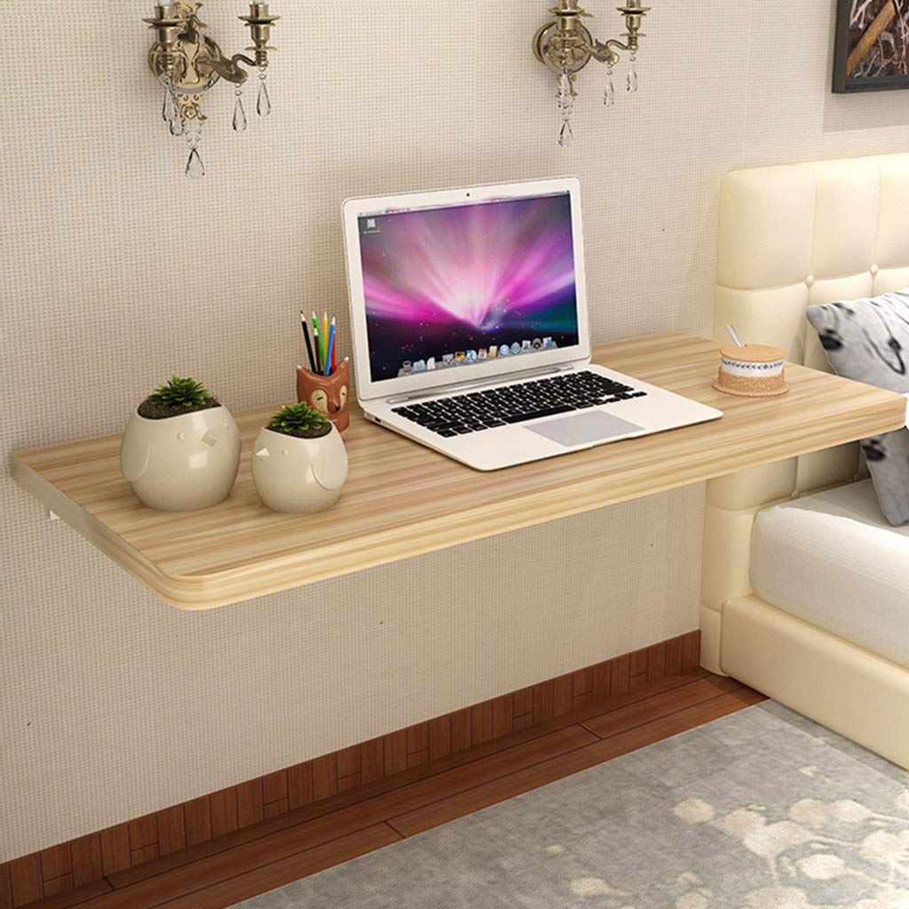 Foldable Wall-Mounted Drop Leaf Desk - Space Saving Floating Computer Workstation for Home Office, Study, Kitchen & Small Spaces | Perfect for Laptops, Writing & Remote Work in Bedrooms, Apartments & Balconies