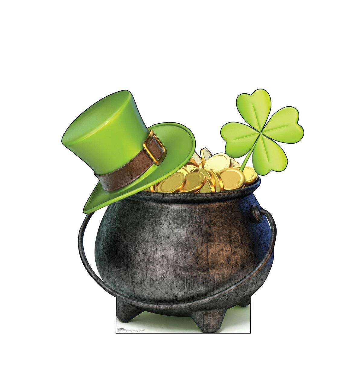 Baga Goodies Life-Size St. Patrick's Day Pot of Gold Standup Cutout - Perfect for Party Decorations, Photo Booths & Themed Events
