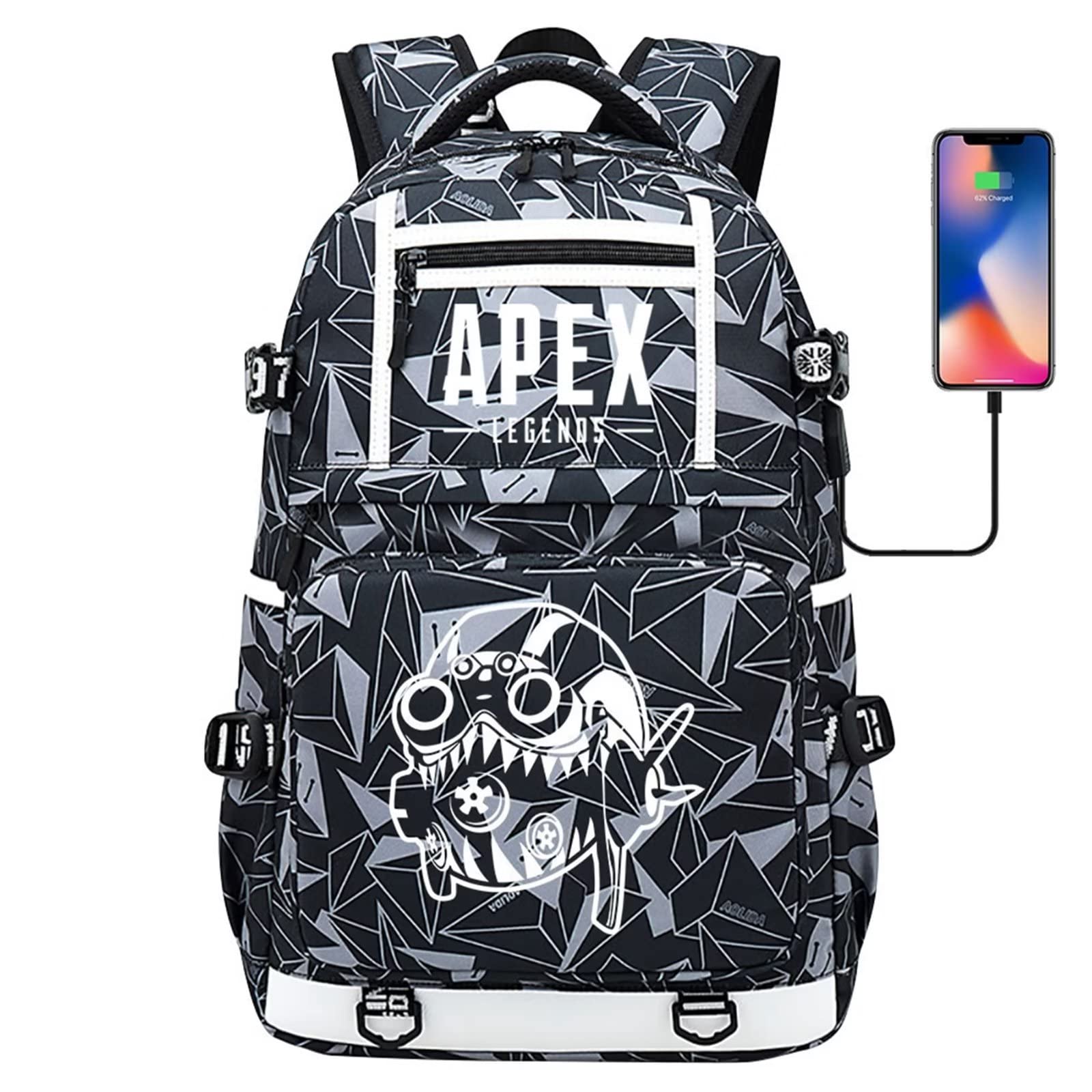 APEX Legends Gaming Backpack for Teens & Adults - 16 Inch Durable School & Travel Laptop Backpack for Men & Women - Perfect for Gaming Conventions, School & Daily Commute