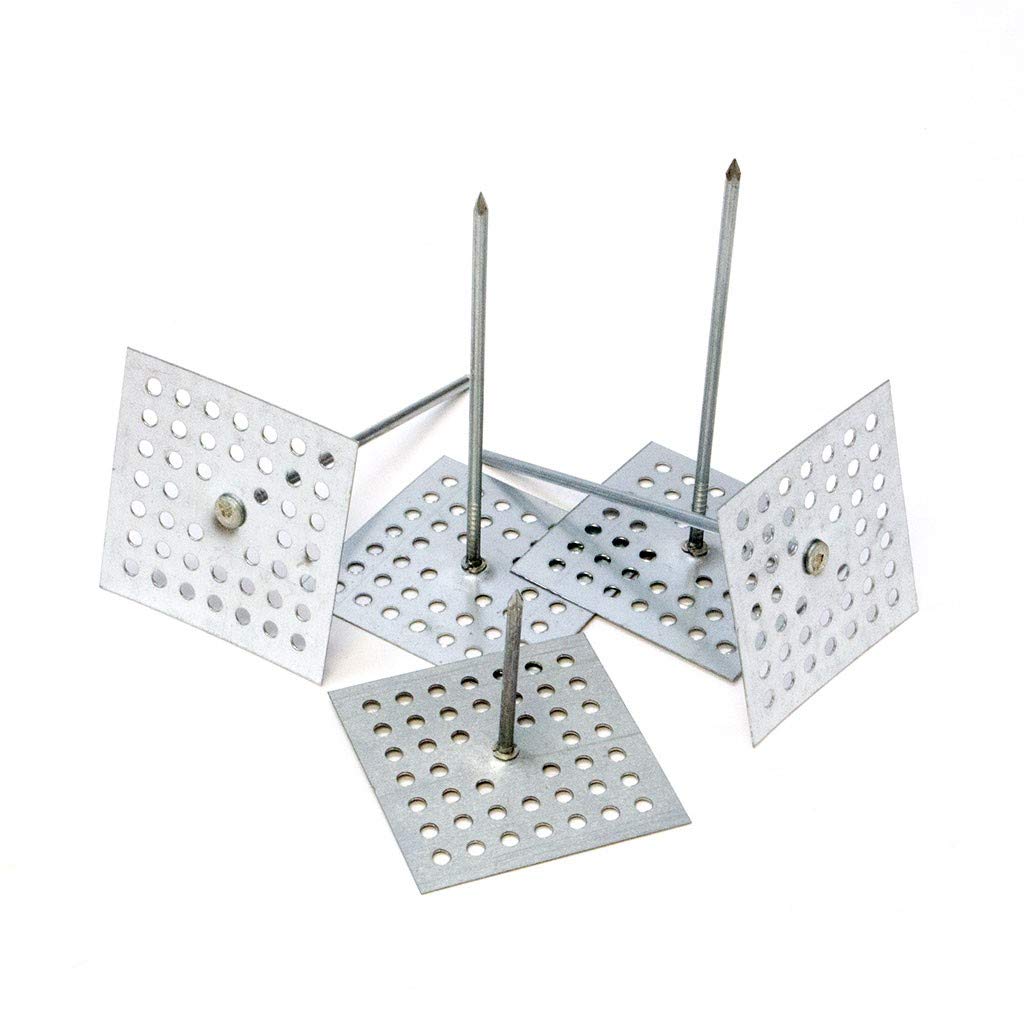 Perforated Insulation Pins & Hangers - 6.5 Inch (500 Pack) - Made in USA - Perfect for HVAC, Roofing & Wall Insulation Installation
