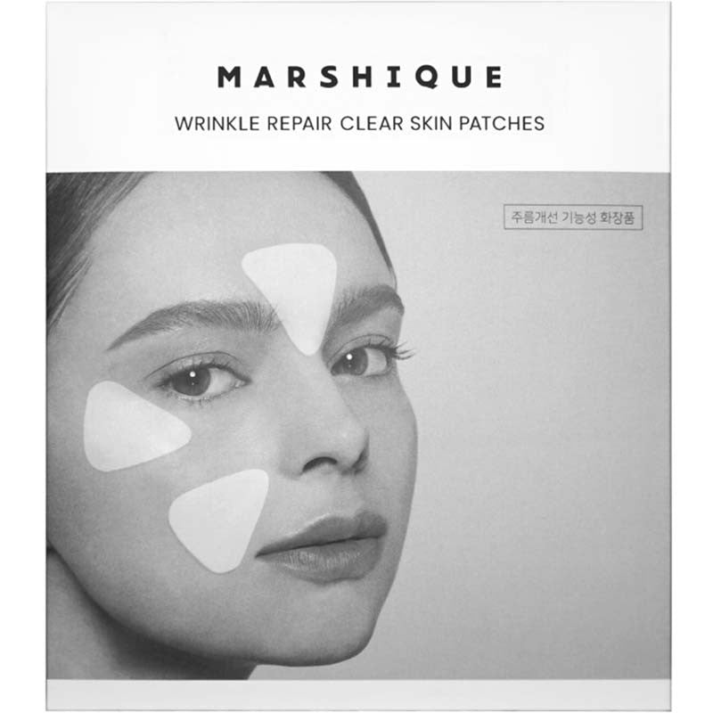 Marshique Wrinkle Repair Clear Skin Patches - 5pcs Set | Anti-Aging Face Stickers for Forehead & Eye Area | Perfect for Night Use & Travel Skincare Routine