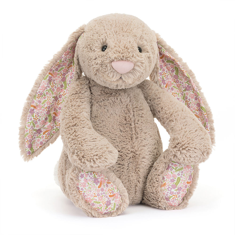 Blossom Beige Bunny 'Petal' Plush Toy - Large Size Stuffed Animal for Kids, Nursery Decor & Easter Gifts | Perfect for Cuddling, Room Decoration & Holiday Presents